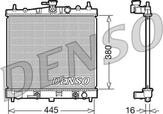 Denso DRM46021 - Radiatore, Raffreddamento motore autozon.pro