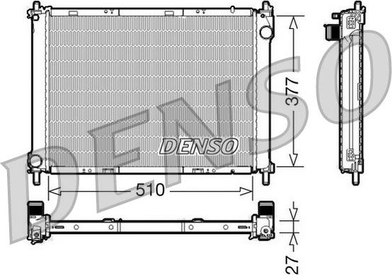 Denso DRM46022 - Radiatore, Raffreddamento motore autozon.pro