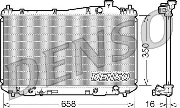 Denso DRM40008 - Radiatore, Raffreddamento motore autozon.pro