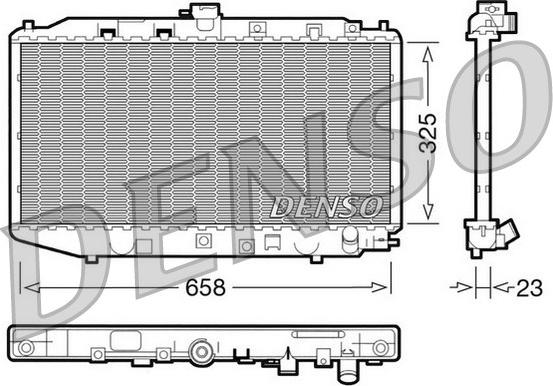 Denso DRM40002 - Radiatore, Raffreddamento motore autozon.pro