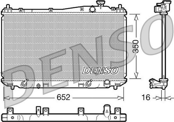 Denso DRM40019 - Radiatore, Raffreddamento motore autozon.pro