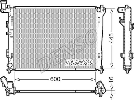 Denso DRM41004 - Radiatore, Raffreddamento motore autozon.pro