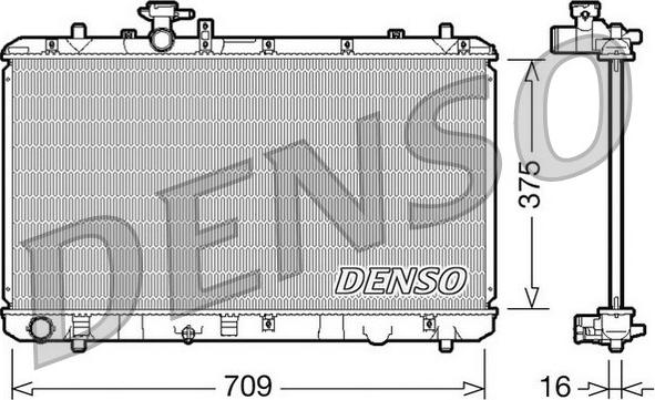 Denso DRM47023 - Radiatore, Raffreddamento motore autozon.pro