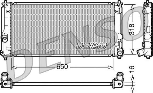 Denso DRM50044 - Radiatore, Raffreddamento motore autozon.pro