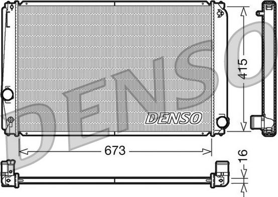 Denso DRM50051 - Radiatore, Raffreddamento motore autozon.pro