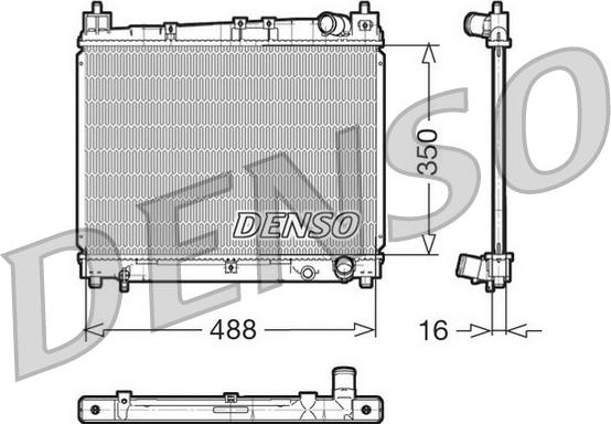 Denso DRM50006 - Radiatore, Raffreddamento motore autozon.pro