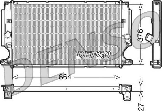 Denso DRM50024 - Radiatore, Raffreddamento motore autozon.pro