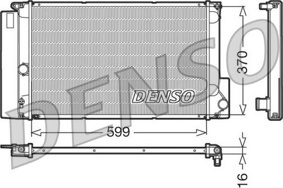 Denso DRM50026 - Radiatore, Raffreddamento motore autozon.pro