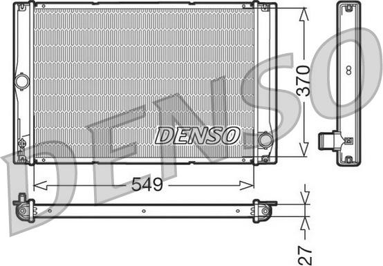 Denso DRM50023 - Radiatore, Raffreddamento motore autozon.pro