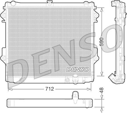 Denso DRM50074 - Radiatore, Raffreddamento motore autozon.pro