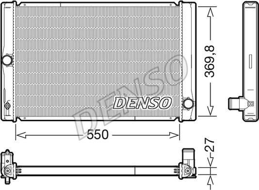 Denso DRM50123 - Radiatore, Raffreddamento motore autozon.pro