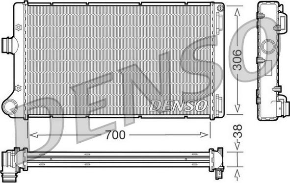 Denso DRM09099 - Radiatore, Raffreddamento motore autozon.pro