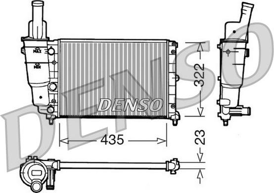 Denso DRM09095 - Radiatore, Raffreddamento motore autozon.pro