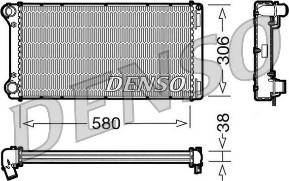 Denso DRM09098 - Radiatore, Raffreddamento motore autozon.pro