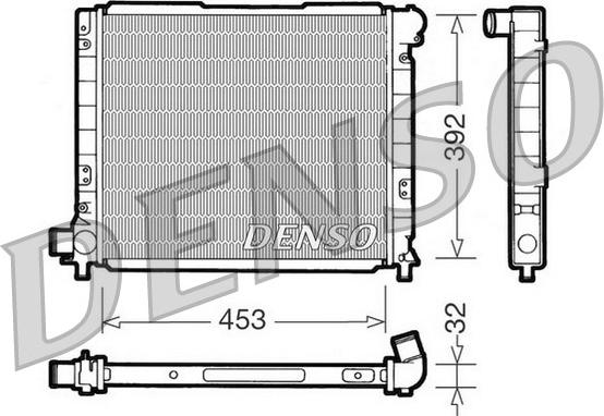 Denso DRM09051 - Radiatore, Raffreddamento motore autozon.pro