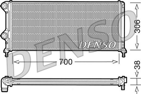 Denso DRM09060 - Radiatore, Raffreddamento motore autozon.pro