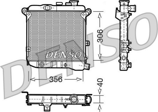 Denso DRM09003 - Radiatore, Raffreddamento motore autozon.pro