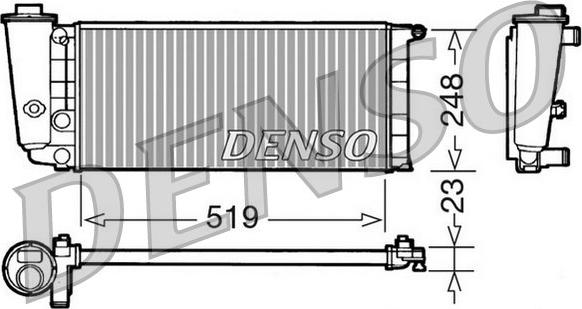 Denso DRM09080 - Radiatore, Raffreddamento motore autozon.pro