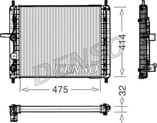 Denso DRM09031 - Radiatore, Raffreddamento motore autozon.pro