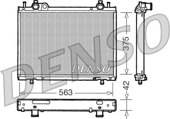 Denso DRM09021 - Radiatore, Raffreddamento motore autozon.pro