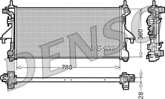 Denso DRM09079 - Radiatore, Raffreddamento motore autozon.pro