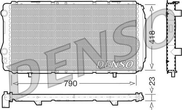 Denso DRM09074 - Radiatore, Raffreddamento motore autozon.pro