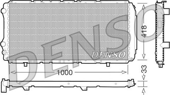 Denso DRM09075 - Radiatore, Raffreddamento motore autozon.pro