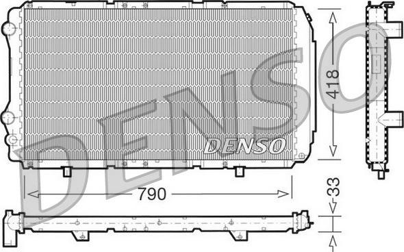 Denso DRM09076 - Radiatore, Raffreddamento motore autozon.pro