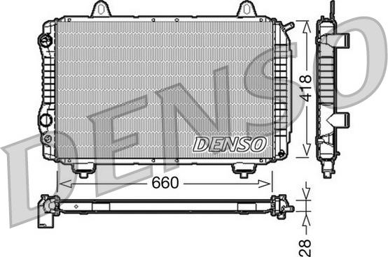 Denso DRM09071 - Radiatore, Raffreddamento motore autozon.pro