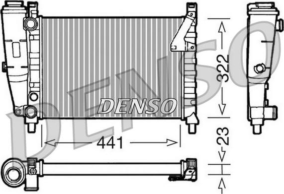 Denso DRM09143 - Radiatore, Raffreddamento motore autozon.pro