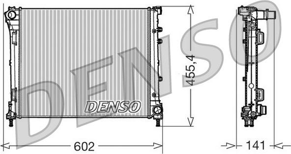 Denso DRM09160 - Radiatore, Raffreddamento motore autozon.pro