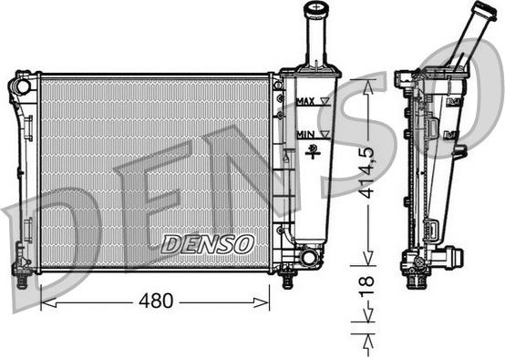 Denso DRM09161 - Radiatore, Raffreddamento motore autozon.pro