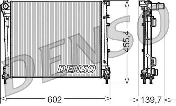 Denso DRM09162 - Radiatore, Raffreddamento motore autozon.pro