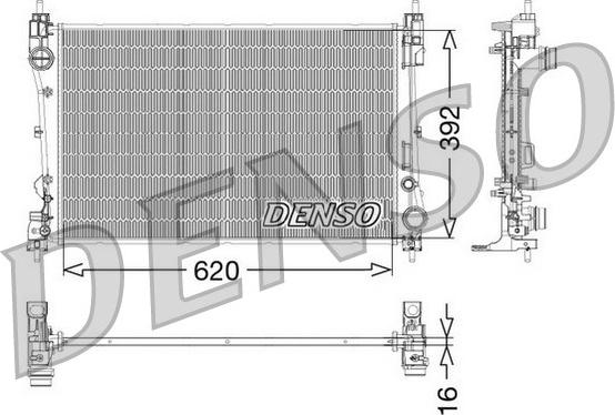 Denso DRM09115 - Radiatore, Raffreddamento motore autozon.pro