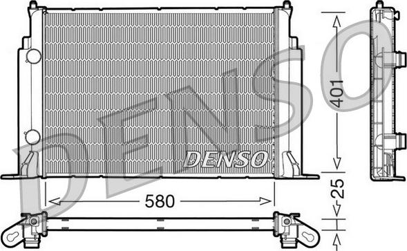 Denso DRM09122 - Radiatore, Raffreddamento motore autozon.pro