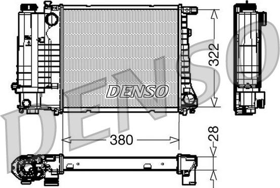 Denso DRM05044 - Radiatore, Raffreddamento motore autozon.pro