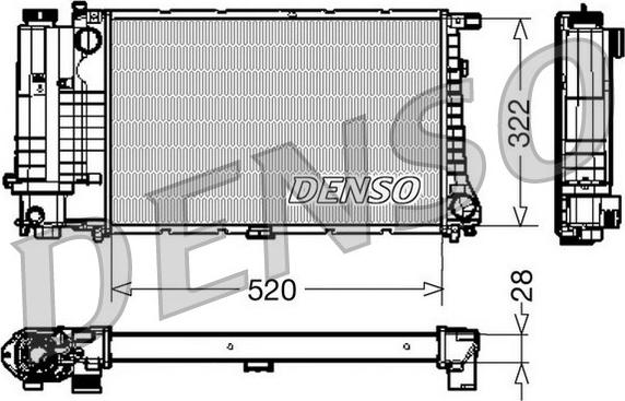 Denso DRM05045 - Radiatore, Raffreddamento motore autozon.pro