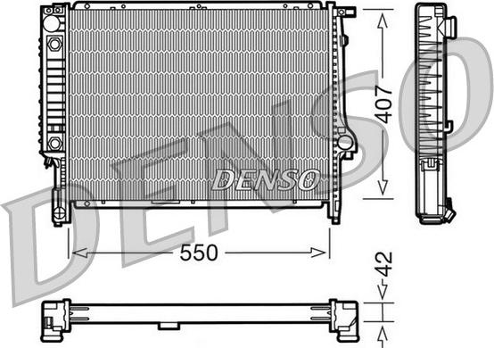 Denso DRM05040 - Radiatore, Raffreddamento motore autozon.pro