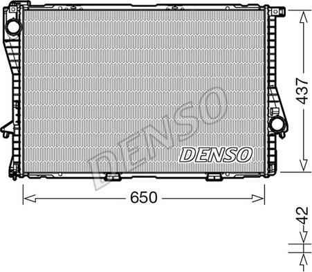 Denso DRM05048 - Radiatore, Raffreddamento motore autozon.pro