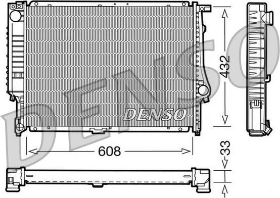 Denso DRM05052 - Radiatore, Raffreddamento motore autozon.pro