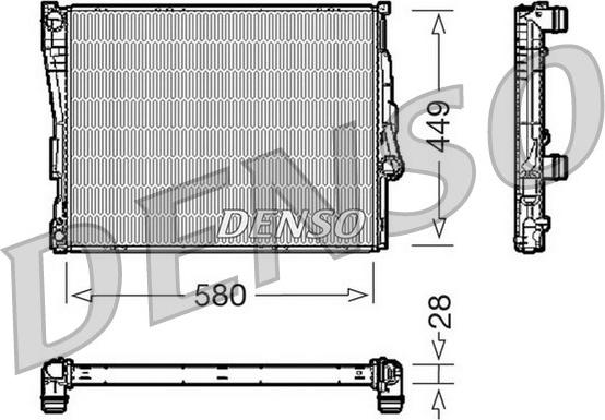 Denso DRM05069 - Radiatore, Raffreddamento motore autozon.pro