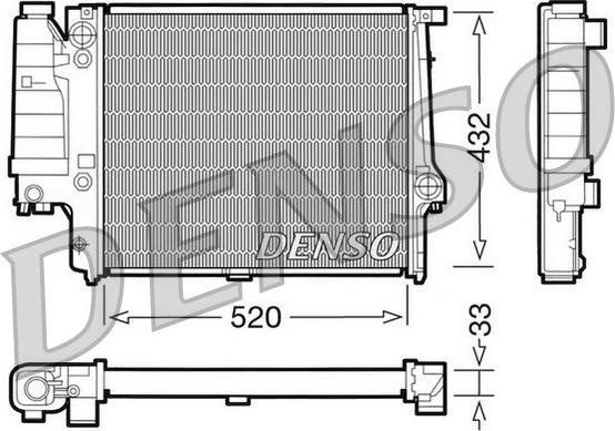 Denso DRM05060 - Radiatore, Raffreddamento motore autozon.pro