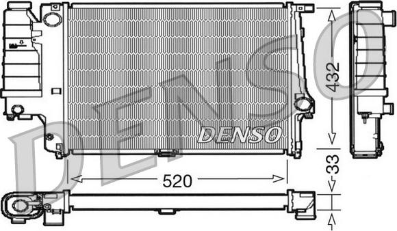 Denso DRM05063 - Radiatore, Raffreddamento motore autozon.pro