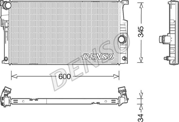 Denso DRM05004 - Radiatore, Raffreddamento motore autozon.pro