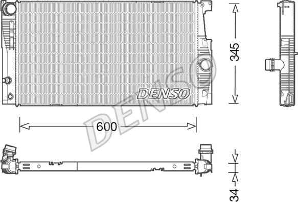 Denso DRM05005 - Radiatore, Raffreddamento motore autozon.pro