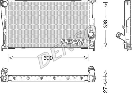 Denso DRM05003 - Radiatore, Raffreddamento motore autozon.pro