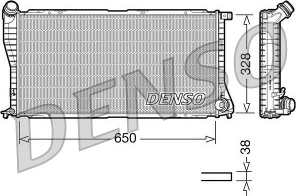 Denso DRM05002 - Radiatore, Raffreddamento motore autozon.pro