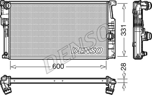 Denso DRM05014 - Radiatore, Raffreddamento motore autozon.pro