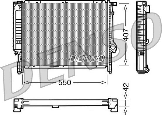 Denso DRM05039 - Radiatore, Raffreddamento motore autozon.pro