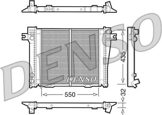 Denso DRM05036 - Radiatore, Raffreddamento motore autozon.pro